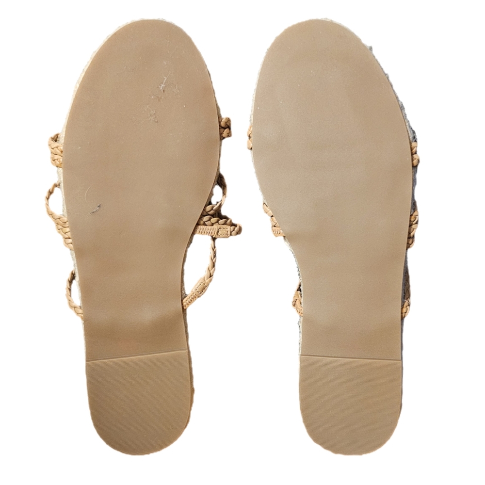 Madewell The Kathryn Espadrille Leather Slide Sandal - Picture 8 of 13